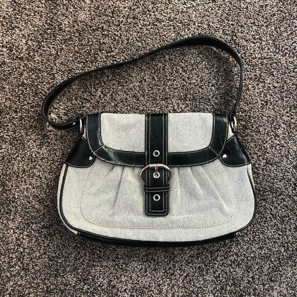 Nine & Company Black and Gray Shoulder Bag